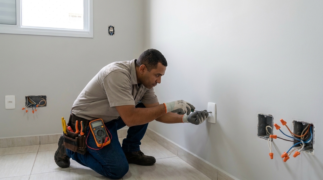 Instalacao de tomada e interruptor em Palmas‑TO