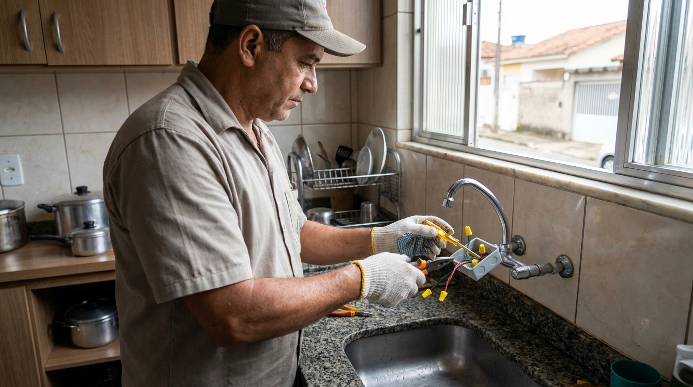 Instalacao de torneira eletrica profissional em Palmas‑TO