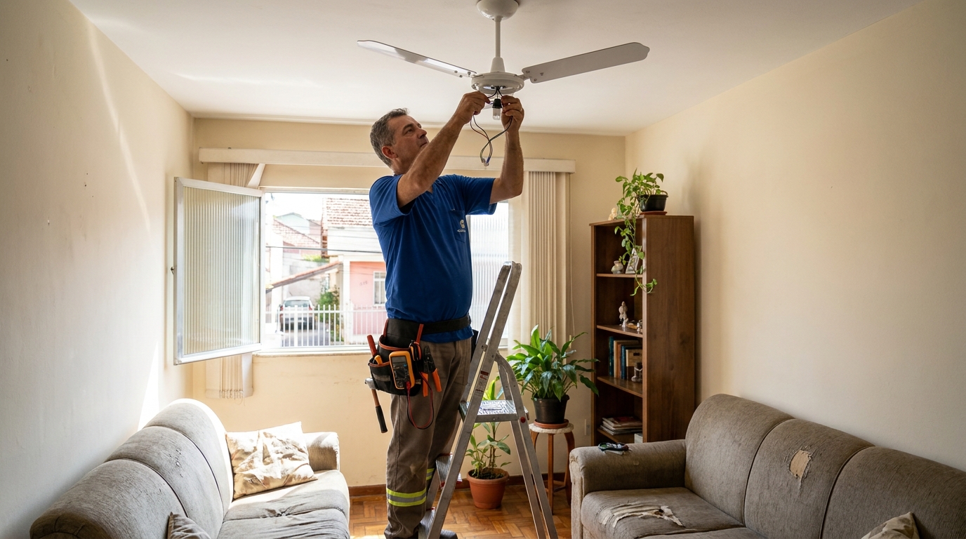 Instalacao de ventilador de teto em Palmas‑TO