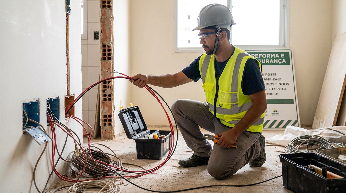 Troca de fiacao eletrica em Palmas‑TO