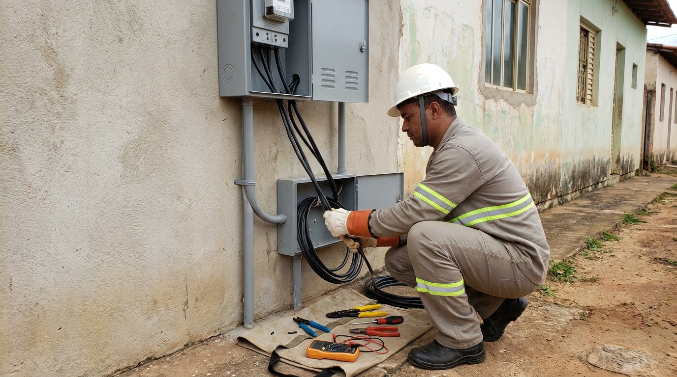 Troca de padrao de energia em Palmas‑TO